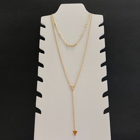 Gorjana Mika Lariat 18k Gold Plated Arrow Long Layering Necklace - Picture 4 of 7